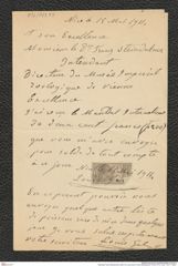 Nachlass Franz Steindachner, Brief von Louis Gal an Franz Steindachner (15.05.1911), Inv.Nr. 149.17, Seite 1